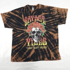 Gildan Custom Print Tye Dyed Short Sleeve T Shirt Size XL
